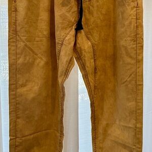 POL Women’s Acid Washed Mustard Joggers